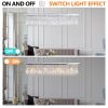 Modern Crystal Chandelier for Dining Room 8-Light White Rectangle Raindrop Chandelier Contemporary Rectangular Pendant Light Fixture for Kitchen Islan