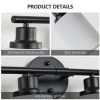 Modern 5-Light Vanity Bathroom Mirror Light, Frosted White Glass with Black Iron Frame, Contemporary Wall Sconce for Bedroom, Bathroom