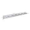 Modern 7-Light LED Vanity Light Fixture - Chrome Finish with Acrylic Light Shades - Energy-Efficient Bathroom Wall Sconce - Dimmable, 52.2-Inch Length