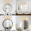 Modern Crystal Bathroom Vanity Light, 4-Light Golden Wall Sconce with Clear Glass Shade, Elegant Wall Mount Lighting for Bathroom, Powder Room
