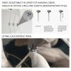 15.7-inch Fancy hanging ceiling lamps luxury modern pendant light crystal chandelier