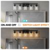 (Same as W1340P197622/L001010-B5) 5-Lights Farmhouse Vanity Lights Fixture Rustic Bathroom Light Fixture Bathroom Sconce (Without Bulbs)