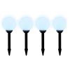Outdoor Pathway Lamps 8 pcs LED 5.9" with Ground Spike