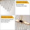(Same as W1340102274/L5004) Gold Crystal Chandeliers