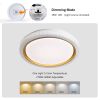 LED Flush Mount Ceiling Light Fixture, 19.69in 36W,3600LM, 5 CCT Colors 2700K 3000K 3500K 4000K 5000K