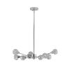 Modern Crystal Chandeliers, 9 Lights Chrome Chandelier for Living Room Bedroom, Dining Room Chandelier Over Table