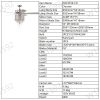 52'' Classical Crystal Ceiling Fan Lamp 3 Speed Hand Pull Chain (High, Mid, Low), 5 Reversible Blades for Living Room, Dining Room, Bedroom