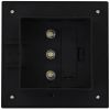 Outdoor Solar Lamps 6 pcs LED Square 4.7" Black