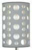 30"H GREY/WHITE RETRO TABLE LAMP