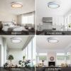 LED Flush Mount Ceiling Light Fixture, 19.69in 36W,3600LM, 5 CCT Colors 2700K 3000K 3500K 4000K 5000K
