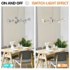 Modern Crystal Chandeliers, 9 Lights Chrome Chandelier for Living Room Bedroom, Dining Room Chandelier Over Table