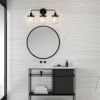 Wall Sconces Set of 3 with Clear Glass Shade,Modern Wall Sconce
