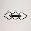Matte Black Crystal Chandelier for Dining Room
