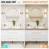 Golden and Elegant Resin Wall Sconce,Set of 2,Modern Vertical Light Fixture for Bathrooms, Hallways, and Bedrooms (Only Inoor)