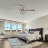 52 Inch Crystal Chandelier Fan Dual Finish Reversible Blades,Dual Shade Fandelier for Living Room, Dining Room, Bedroom, Family Room