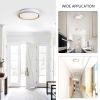 LED Flush Mount Ceiling Light Fixture, 19.69in 36W,3600LM, 5 CCT Colors 2700K 3000K 3500K 4000K 5000K