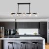 Matte Black Crystal Chandelier for Dining Room