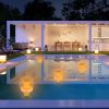2Pcs Solar Floating Pool Lights Solar Flame Stake Lights IP67 Waterproof Outdoor Globe Ball Lights With 3 Lighting Colors Modes For Pool Garden Patio