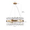 23.6 Inches Luxury Chandeliers Crystal Living Room Bedroom Decorative Lights Simple Modern Dining Room LED Lighting