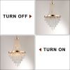 (Same as W1340102274/L5004) Gold Crystal Chandeliers