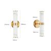 Golden and Elegant Resin Wall Sconce,Set of 2,Modern Vertical Light Fixture for Bathrooms, Hallways, and Bedrooms (Only Inoor)