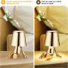 Bedside Touch Control Table Lamp;  Creative Little Golden Man Decorative Thinker Statue LED Desk Lamp